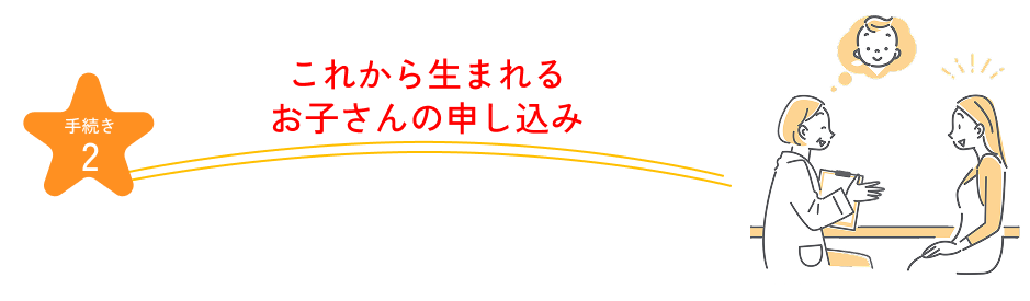 手続き2 これから生まれるお子さんの申し込み